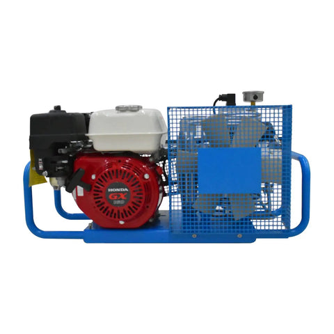 Tuxing 5.5HP High Pressure Scuba Diving Compressor Generating 4500PSi And 300Bar With 3.5CFM Airflow For Snorkeling Water Sports And Paintball Filling Featuring Automatic Safety Release Valve And Real Time Gauge Monitoring