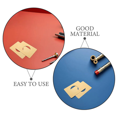 6pcs Stainless Steel Door Lock Repair Plate Kit for Knob And Handle. Durable Rustproof Lever Fixing Cover Coating Keeps Kitchen And Bathrooms Airtight. Universal Fit Rectangle Reinforcer Fills Hole Perfectly For Old Hardware Fixes. gold repair plates with screws