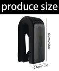 Premium Wall Mount Automatic Locking Towel Hook With Smart Space Saving Design And No Sweat Storage For Daily Grind In Slick Matte Black Finish. Size 6.5cm x 2.8cm.