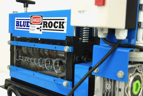 Nine Channel Copper Wire Stripping Machine With 1HP 120V Motor Handles 18 AWG To 1 Inch OD Cables Industrial Grade Steel Frame