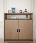 Wooden cabinet with 4 Pack Concealed Rectangular Recessed Pull Handles For Wardrobe And Drawers Matte Black Stainless Steel