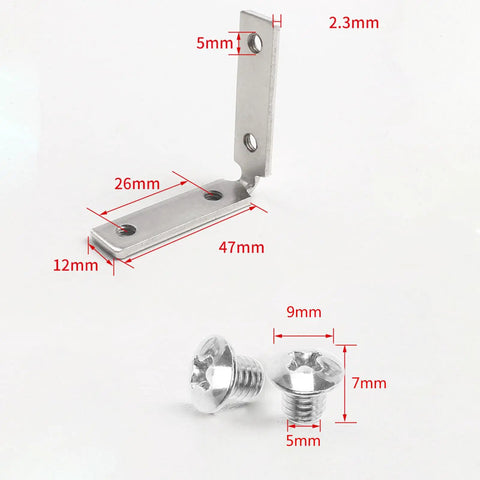 Effortless Install Right Angle Cabinet Corner Mounting Plates And Brackets For Cabinets And Wardrobes, with dimensions shown