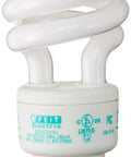 Four Pack Soft White CFL Light Bulbs 13W Equals 60W, E26 Base, Energy Star Approved, compact fluorescent bulb close-up