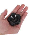 Durable Bakelite Valve Lever Handle 8x8mm Stem 60mm Spigot Replacement Handwheel shown in a hand
