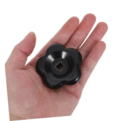 Durable Bakelite Valve Lever Handle 8x8mm Stem 60mm Spigot Replacement Handwheel shown in a hand