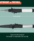 Dimensions of Butane Soldering Iron Kit With Self Ignition, Adjustable Flame Up To 2372 F, Cordless Soldering Heat Gun