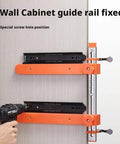 Drawer Slide Jig With Toggle Clamp And Magnetic Arm, Precision Cabinet Drawer Jig Tool With Laser Engraved Dual Scale Mark for installing drawer slides