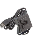 8MP IMX179 Autofocus USB Camera With Metal Case For Raspberry Pi And PC, shown with USB cable, ideal for multiple operating systems