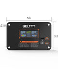 Smart LCD Remote Controller With Real Time Voltage Readouts For BAP Series Pure Sine Wave Inverters, dimensions shown