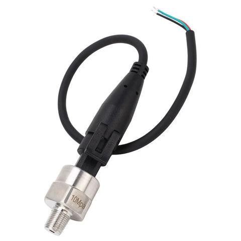 Stainless Steel Pressure Transducer For Zero To Twenty MPa With One Eighth Inch NPT Port And Five Tenths To Four And A Half Volt Output Water And Oil Compatible Sensor Built To Last That Directly Replaces Mechanical Gauges In Liquid Systems