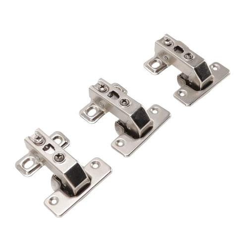 3 Pack Folding Hinges Zinc Alloy 180 Degree Hinge Set With Durable Plating For Cabinets Wardrobes Doors And Tables Soft Close Self Closing Quiet Buffering