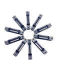 High Performance Carbide Grooving Insert PC9030 MGMN300‑M for CNC Lathe in a circular arrangement, ideal for parting operations.