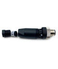 M12 3 Pin Male Circular Connector A Coding Interface Field Wireable Sensor IP67 Straight Type Adapter with brass gold plated contacts