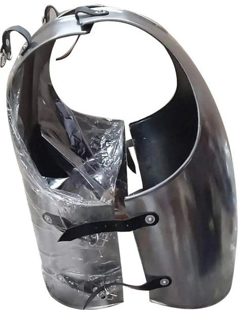 Heavy Duty 16 Gauge Steel Armor Cuirass With Adjustable Leather Straps Muscle Plate Chest Armor For Reenactment Cosplay And Larp Knights