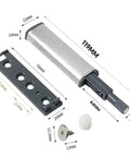 Close-up of parts from 10 Pcs Magnetic Push Latches For Cabinets And Wardrobes Easy Install No Brainer Touch Open Cabinet Hardware