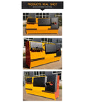 Badass CNC Rebar Stirrup Bender Designed To Crush Heavy Steel Workloads With Top Shelf Precision And Zero Headaches For Contractors Who Need A Relentless Workhorse On The Job Site Now, yellow and black machine with multiple views.