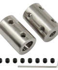 Rock Solid Steel 5mm To 8mm Bore Rigid Shaft Coupler Includes M4 Socket Screws And L Hex Wrench For Cnc Builds Built Tough Zero Shake Components