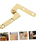 Hidden 360 Degree Rotating Hinge Set for Cabinets and French Doors, Concealed Door Hardware, 4 Piece Pack