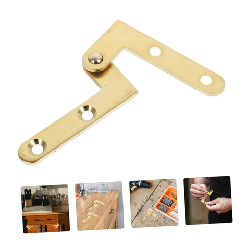 Hidden 360 Degree Rotating Hinge Set for Cabinets and French Doors, Concealed Door Hardware, 4 Piece Pack