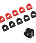 Red And Black Weatherproof Connector Dust Covers Kit, 10 Pieces For 50A To 350A Cable Runs, High Current Solar RV Battery Wire Protection Seals