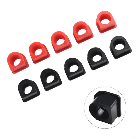 Red And Black Weatherproof Connector Dust Covers Kit, 10 Pieces For 50A To 350A Cable Runs, High Current Solar RV Battery Wire Protection Seals