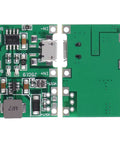 Six Pack TP4056 Battery Charger Module With Dual USB Boost Circuit For 18650 Lithium Ion Packs circuit board showing charging connections and layout.