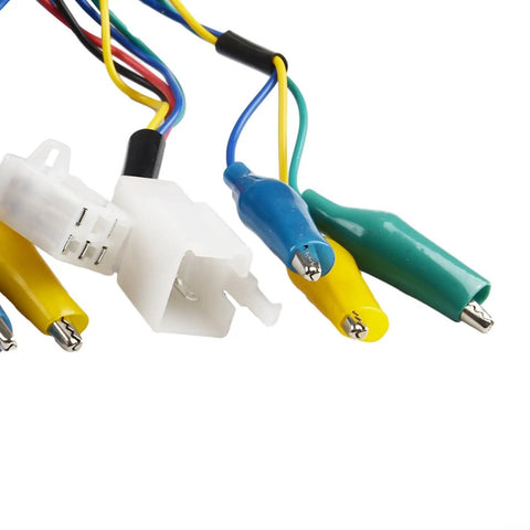 No Fuss Brushless Motor Controller Tester Designed For Electric Bikes And Scooters providing fast hall sensor verification with various wire connections.