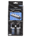 Beefy 600Amp 4 Post Power And Ground Distribution Busbar With Nickel Plated Copper Terminals showing terminal posts and setup instructions.