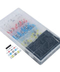 Rock Solid 420 Pc Solder Seal Wire Connector Kit With Heat Shrink Butt Terminals For Marine Auto And Home Electrical Wiring Projects Plus Color Coded Sleeves And Black Tubing For Watertight Seals in storage case