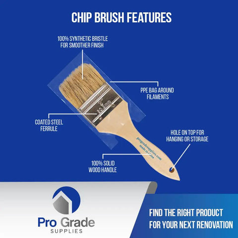 Chip Brush Set 24 Pack With Natural China Bristle And Durable Wood Handles For Art And Craft DIY Projects Epoxy Varnish Resin