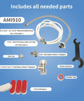 Parts included with Dual Nozzle Bidet Toilet Attachment With Hot And Cold Water For Front And Rear Wash Self Cleaning Non Electric
