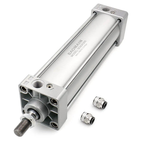 Beefy Pneumatic Air Cylinder 63x300mm Double Acting With 63mm Bore And 300mm Stroke G3/8 Port 1 MPa Max Pressure Industrial Machinery Ready