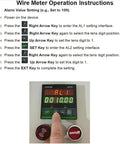 Wire Meter Operation Instructions for Rock Solid Wire Rope Length Counter With Alarm Digital Measuring Wheel.