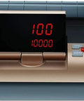 Heavy Hitter Cash Counter Machine With Smart Anti Fraud Bill Scanner And Crisp Lcd Screen And Mute Operation control panel displaying red digits.