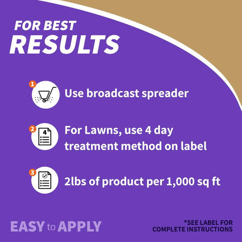 Instructions for using Mole And Vole Repellent Granules For Lawn And Garden 10 Pound Ready To Use Outdoor Pest Control