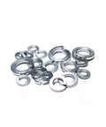 25 Piece Set Three Eighths Inch Split Lock Washers Zinc Plated Hardware Fasteners Kit For Automotive And Home Projects Durable And Precision Fit Perfect For DIY Projects Automotive Upgrades And Home Repairs With Durable Zinc Plated Steel, split lock washers