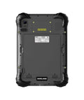 Back view of a Heavy Duty ATEX Explosion Proof Industrial Tablet Built Badass Tough For Hazardous Zone Work Features IP67 Rugged Design.