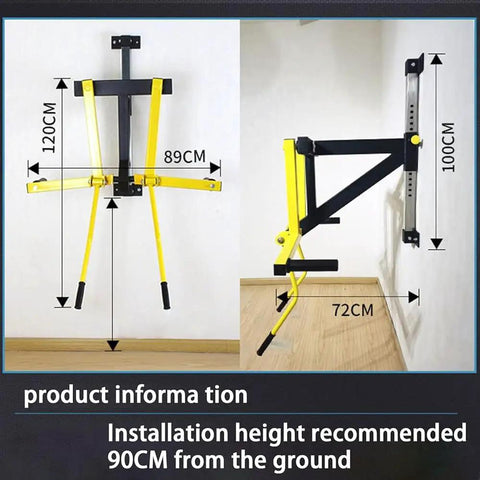 Shoulder Trainer Wall Mounted Arm Raise Equipment for Home Gym Lateral Lifting Machine with dimensions and compact design