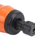 Close-up of Straight Pneumatic Air Die Grinder Kit With Quarter Inch Collet showing the black collet for abrasive bits.