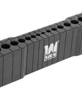 Heavy Duty Universal Handheld Drill Guide And Jig With 17 Precision Drill Holes From 1/8 To 3/8 Inch In 1/64 Inch Steps, black V groove base