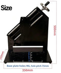 90 Degree Peel Force Test Stand With Digital Readout Gauge For Tape Film And Label Release Strength Testing Workhorse Manual Pull Push Tester 10 To 100N Capacity 200mm Stroke size view with 500mm height and 350mm base