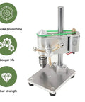 Mini Drill Press With Variable Speed Benchtop Portable Drill Press for metal, wood, and jewelry making, shown with JT0 Chuck and CNC tool features.