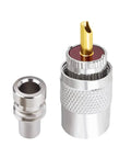 PL259 Pro Grade Coax Connectors 2 Pack UHF Male Plug Solder Adapters With Reducers 50 Ohm For RG58 RG59 RG8 RG8X RG213 RG142