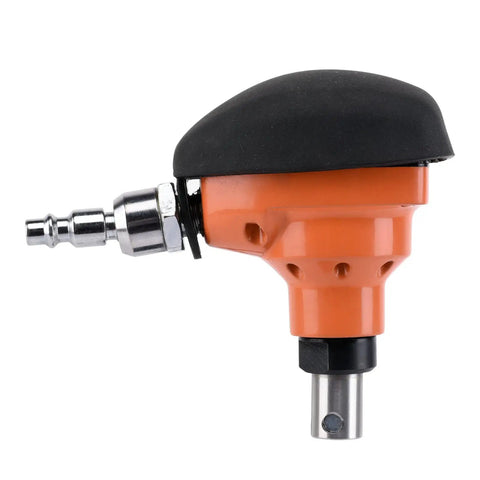 Side view of the Ultra Lightweight Pneumatic Palm Nailer for Two and a Half to Three and a Half Inch Nails, orange and black.