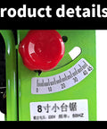 Close-up of adjustment dial on Portable Benchtop Table Saw With 800W Powerhouse Motor for precision cutting.