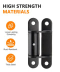 Built Tough 7 Inch Gate Hinge 4 Pack With Bolt-On Or Weld-On Installation, 180 Degree Swing, Extended Hinges For Heavy Duty Outdoor Gates, Weatherproof Construction, Corrosion Resistant, Self-Lubricating Pins, thick steel