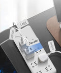 Pro Grade Cable Label Kit With Reusable Hook And Loop Ties, No Fuss 60 Piece Set Including 30 Cable Labels on power cords