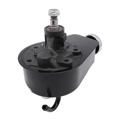 Upgrade Your Classic Chevy Build With This High Performance Power Steering Pump And Water Pump Kit For Small Block V8 Engines Like 350 400 Featuring Precise Fitment For Long Water Pump Applications With Smooth Operation black metal pump