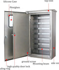 Rugged Outdoor Stainless Steel Junction Box With Lock Built Tough To Last Weatherproof Electrical Enclosure For Power Distribution Waterproof Junction Cabinet For Street Lighting And Outdoor Equipment open stainless steel enclosure with vents and mounting beam