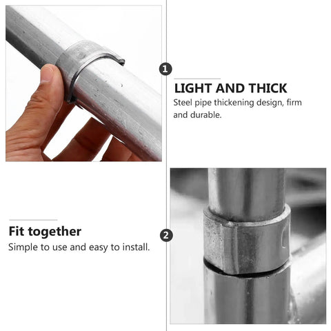 2 Pack Scaffolding Connector Pins And Toggle Pins Set, Heavy Duty Galvanized Steel Coupling Rods 36mm Diameter 8mm Thickness, Durable Scaffold Joint Accessories For Stable Construction Support, fitted on scaffold pipe
